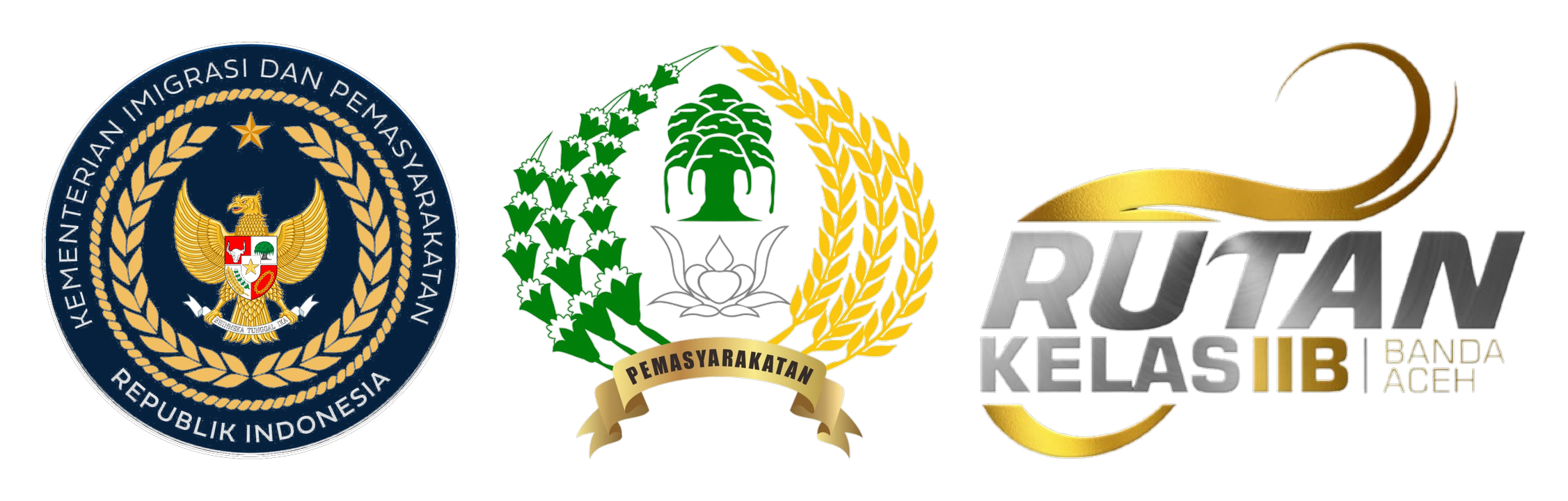 Logo Kementerian Imigrasi dan Pemasyarakatan dan Rutan Kelas IIB Banda Aceh