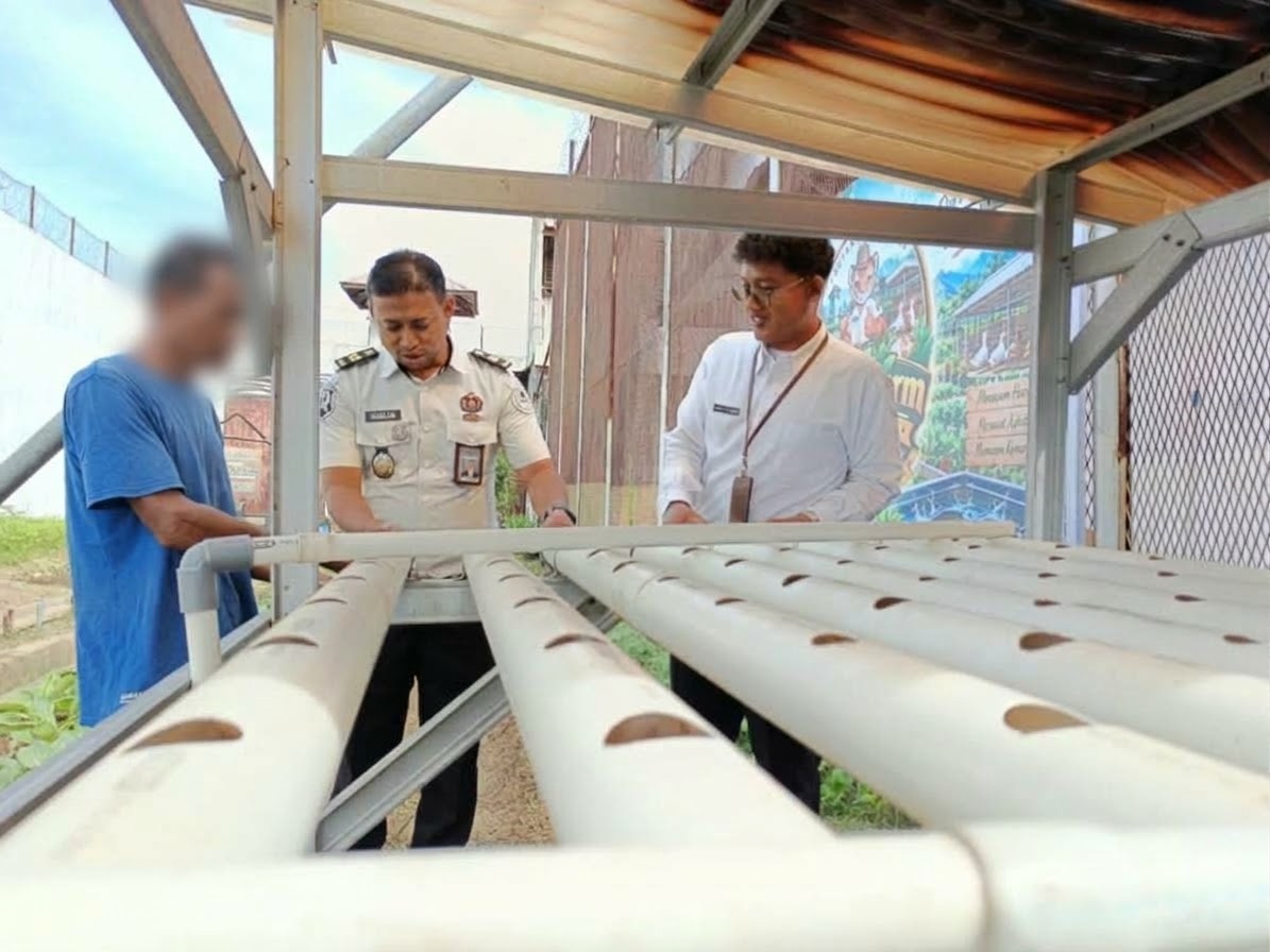 Bersiap Kembangkan Hidroponik, Rutan Banda Aceh Perkuat Pembinaan Kemandirian