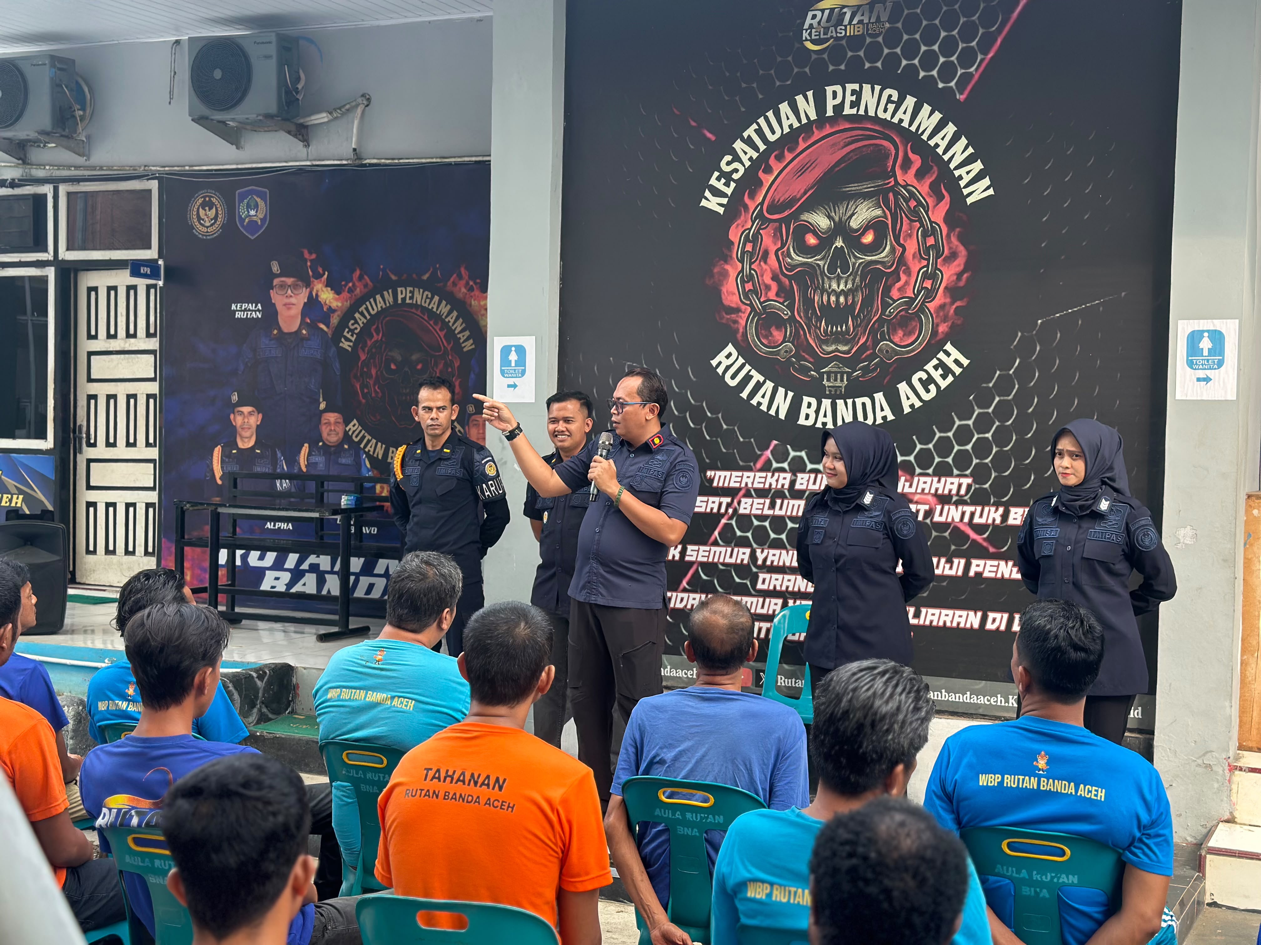 Antisipasi Dampak Kabut Asap, Karutan Banda Aceh Bagikan Masker dan Berikan Pengarahan Khusus kepada WBP
