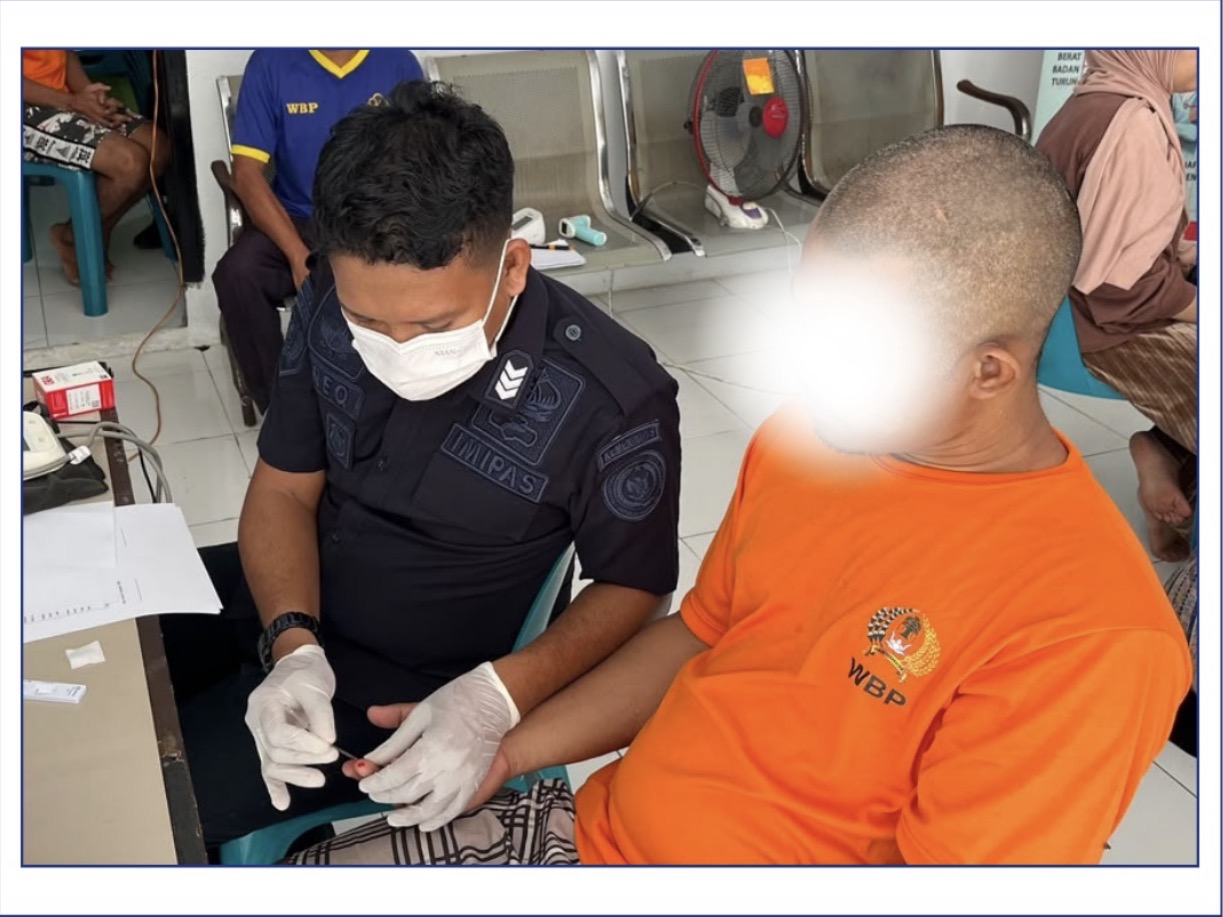 Wujudkan Pelayanan Humanis, Tim Kesehatan Rutan Banda Aceh Periksa Kesehatan Tahanan Baru